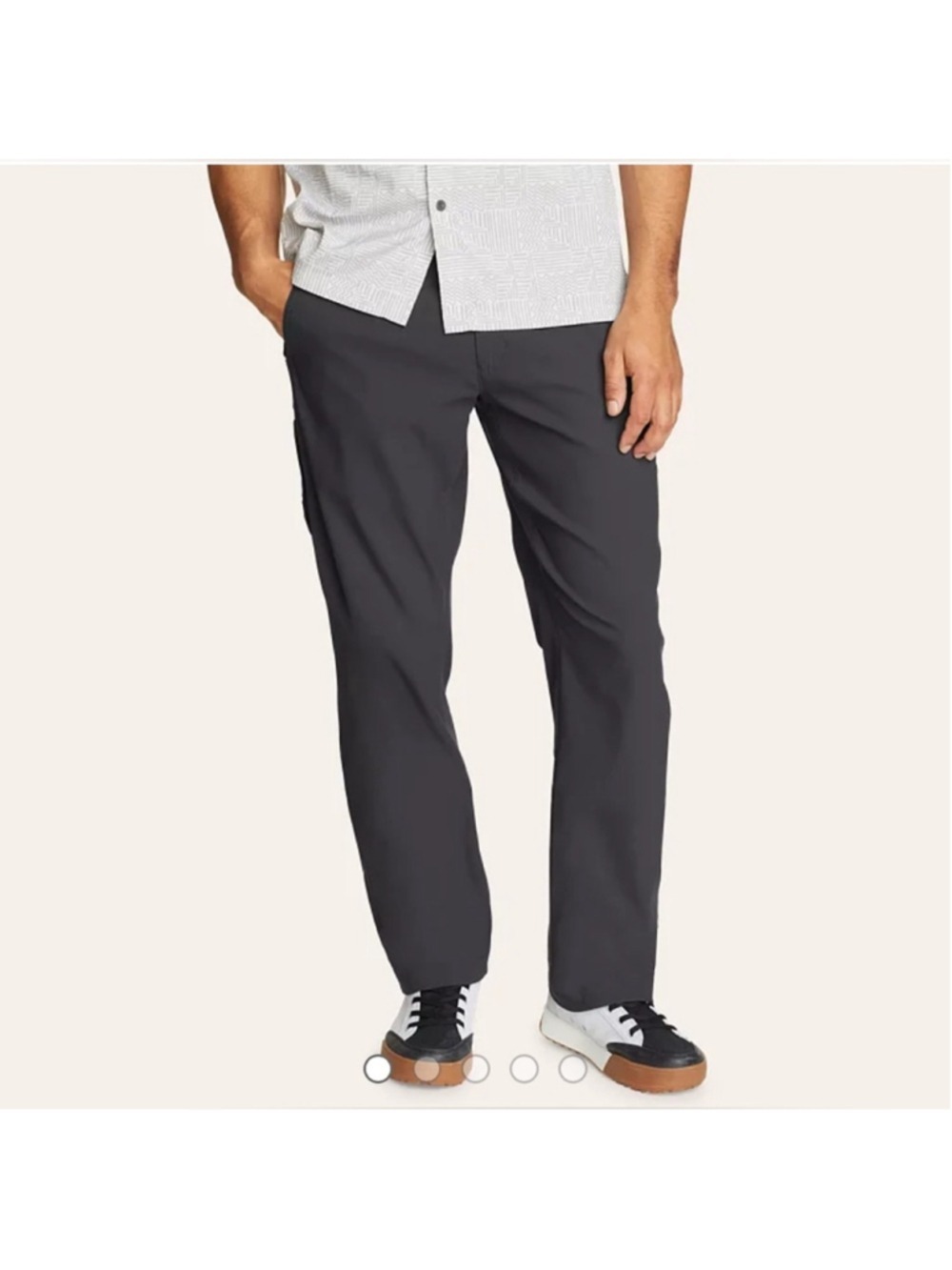 Eddie Bauer Relaxed Straight Chino Men's Gray Pants Size 38